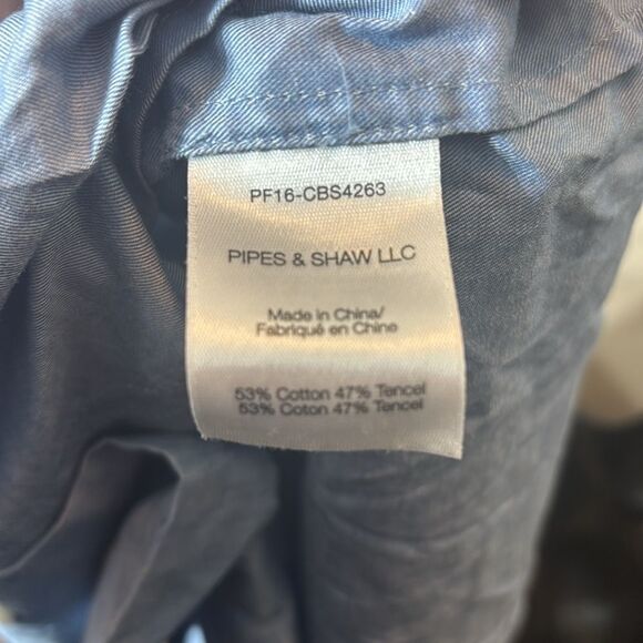 Veronica beard women’s 2 western denim look top long back cute stitching - Picture 6 of 6